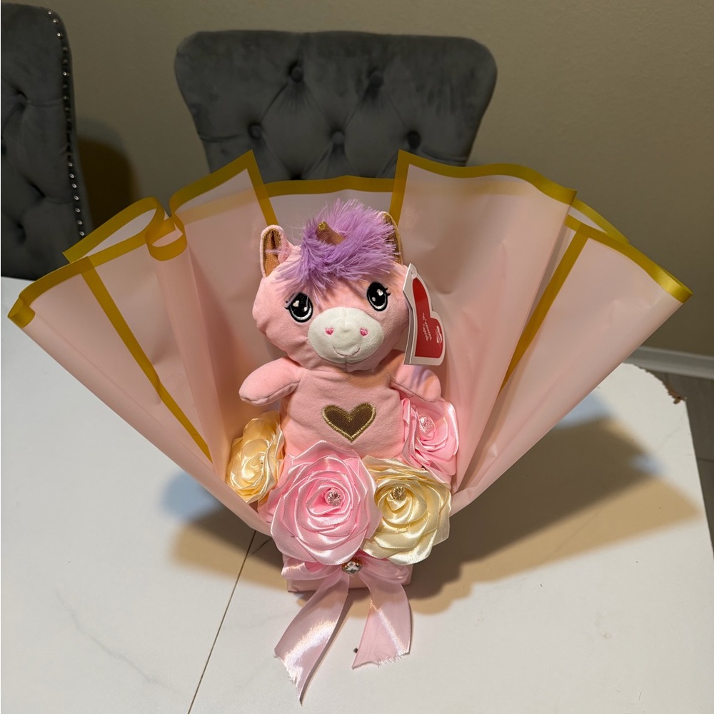 Pink Unicorn Plush Bouquet